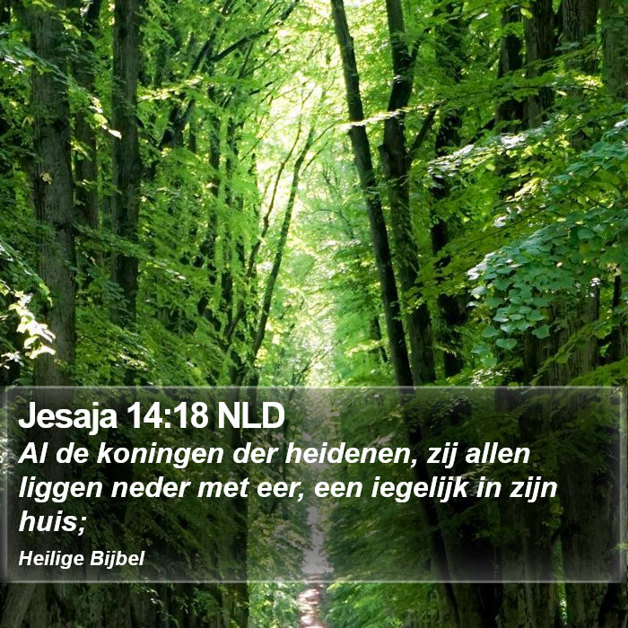 Jesaja 14:18 NLD Bible Study