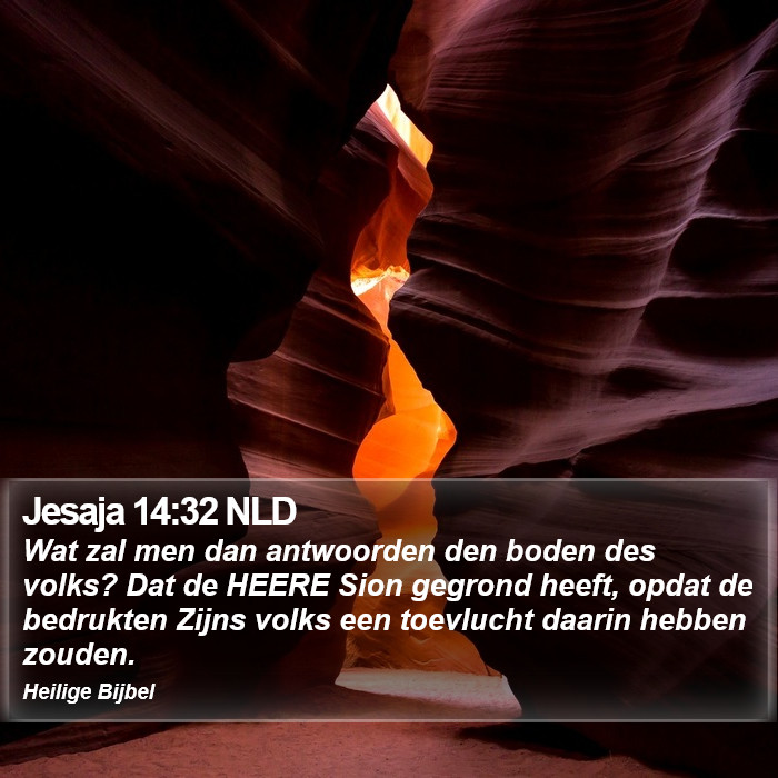 Jesaja 14:32 NLD Bible Study