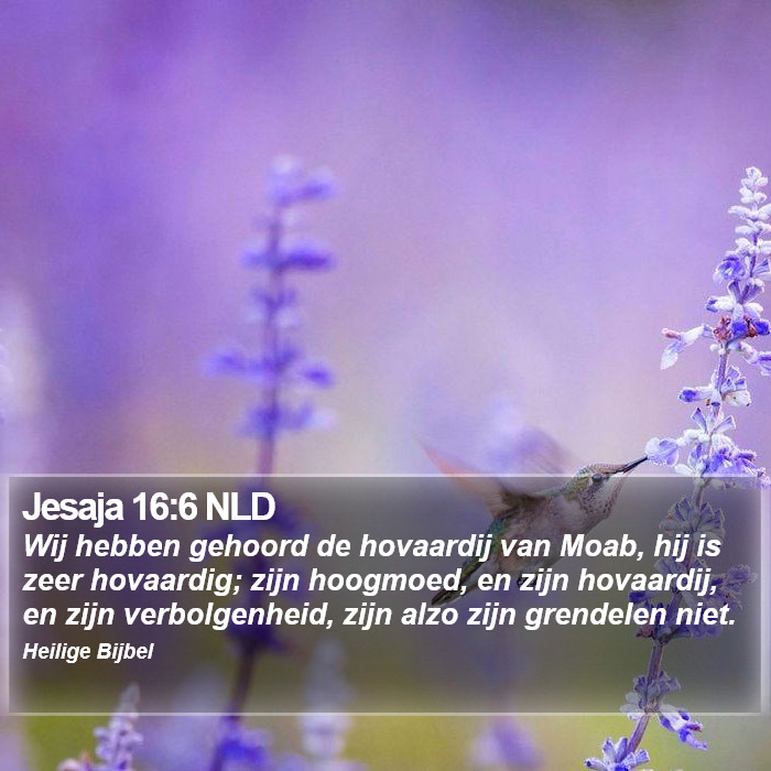 Jesaja 16:6 NLD Bible Study