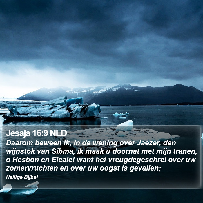 Jesaja 16:9 NLD Bible Study