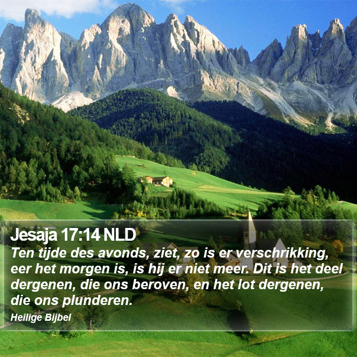 Jesaja 17:14 NLD Bible Study