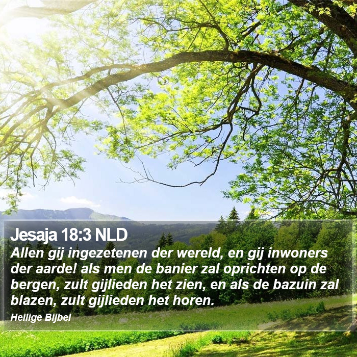 Jesaja 18:3 NLD Bible Study
