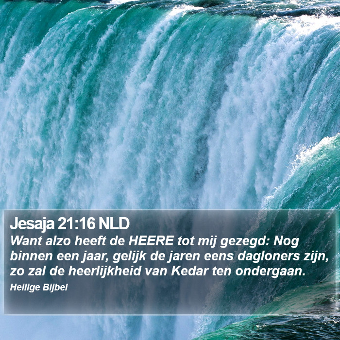 Jesaja 21:16 NLD Bible Study