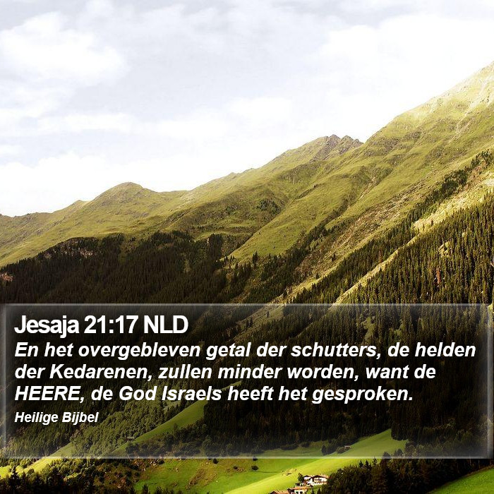 Jesaja 21:17 NLD Bible Study