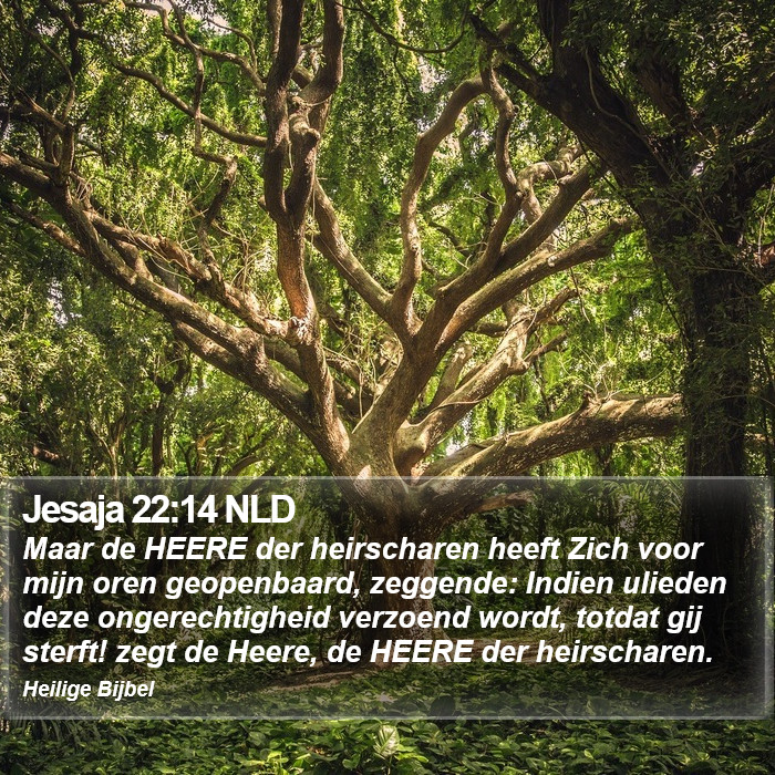 Jesaja 22:14 NLD Bible Study