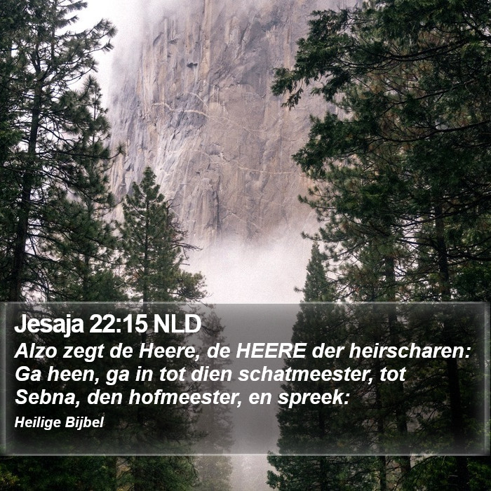 Jesaja 22:15 NLD Bible Study