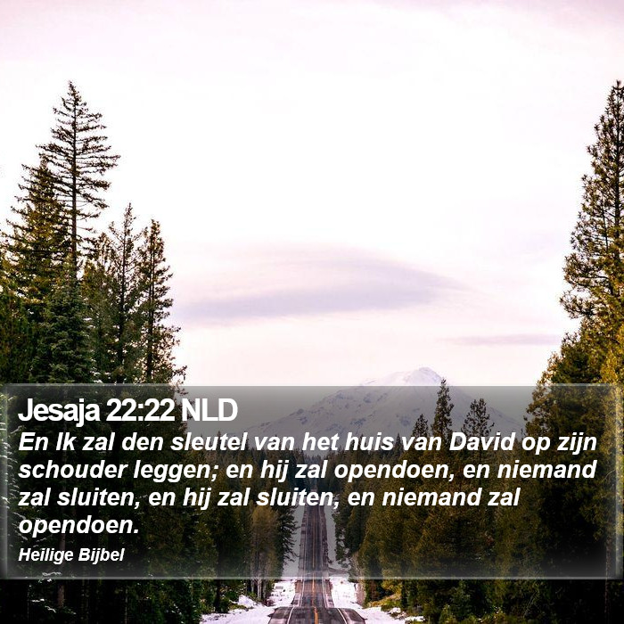Jesaja 22:22 NLD Bible Study