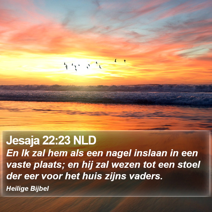 Jesaja 22:23 NLD Bible Study