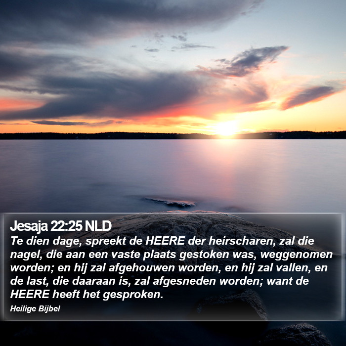 Jesaja 22:25 NLD Bible Study