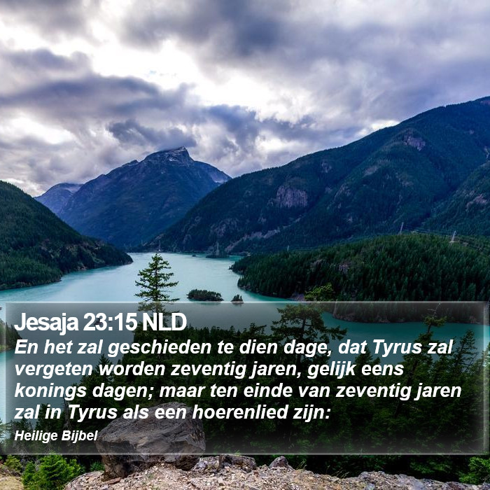 Jesaja 23:15 NLD Bible Study
