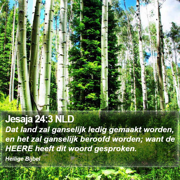 Jesaja 24:3 NLD Bible Study