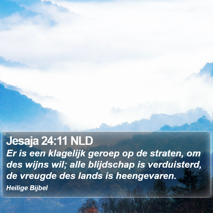 Jesaja 24:11 NLD Bible Study