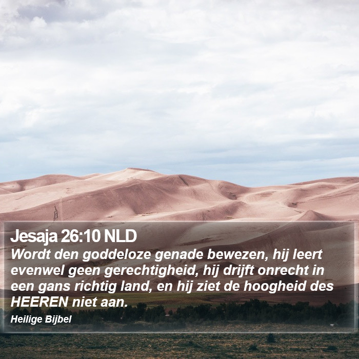 Jesaja 26:10 NLD Bible Study