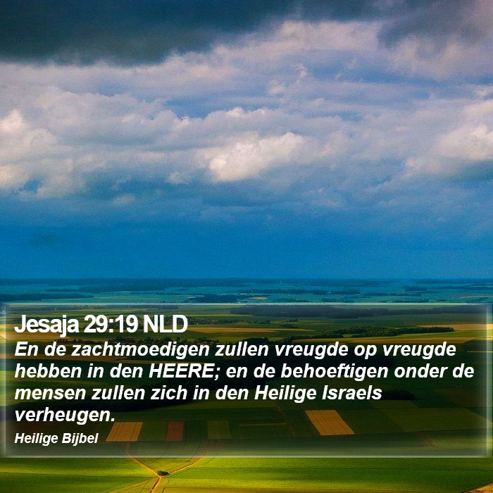 Jesaja 29:19 NLD Bible Study