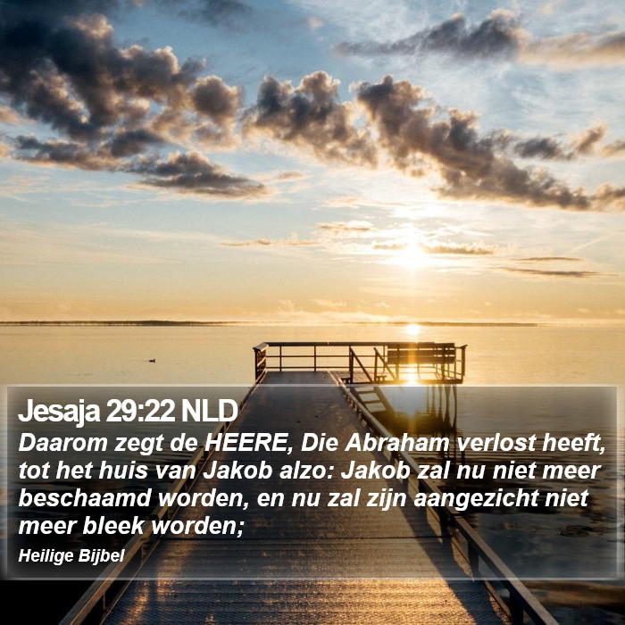 Jesaja 29:22 NLD Bible Study