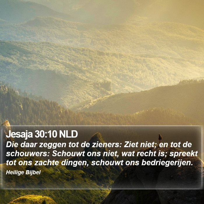 Jesaja 30:10 NLD Bible Study