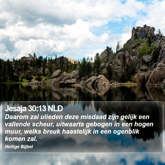 Jesaja 30:13 NLD Bible Study