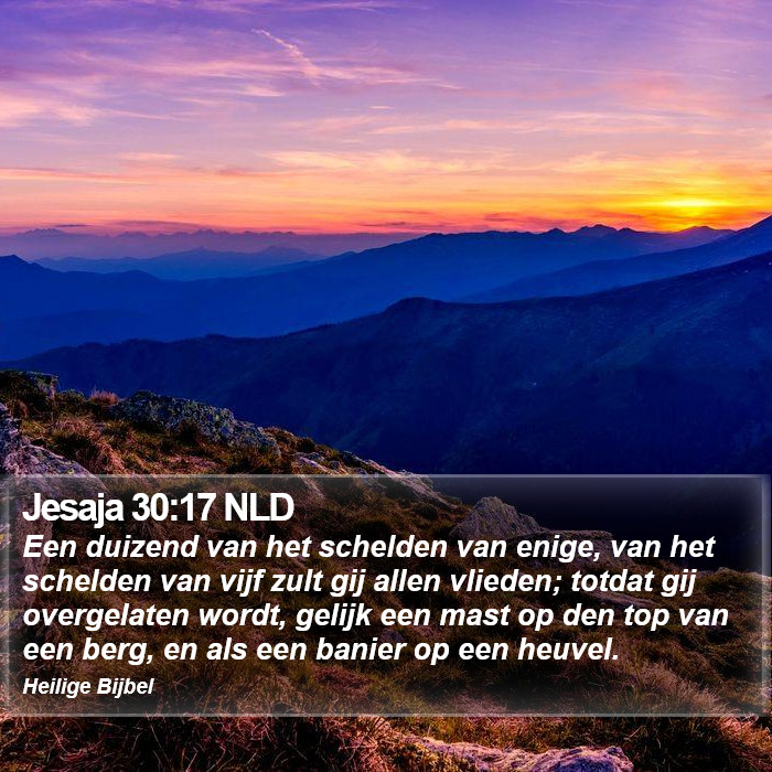 Jesaja 30:17 NLD Bible Study