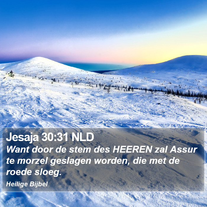 Jesaja 30:31 NLD Bible Study