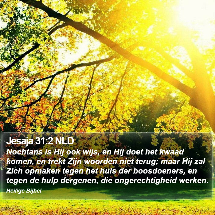 Jesaja 31:2 NLD Bible Study