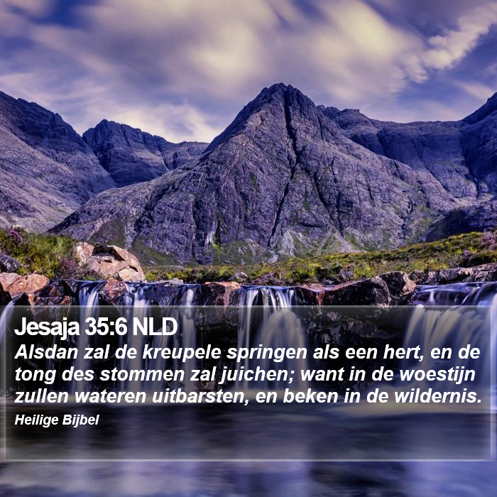 Jesaja 35:6 NLD Bible Study