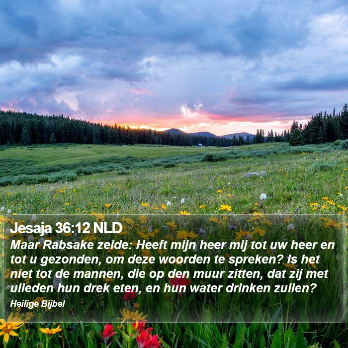 Jesaja 36:12 NLD Bible Study