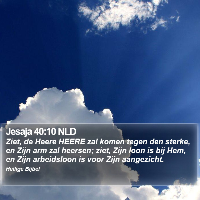 Jesaja 40:10 NLD Bible Study