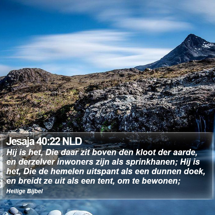 Jesaja 40:22 NLD Bible Study