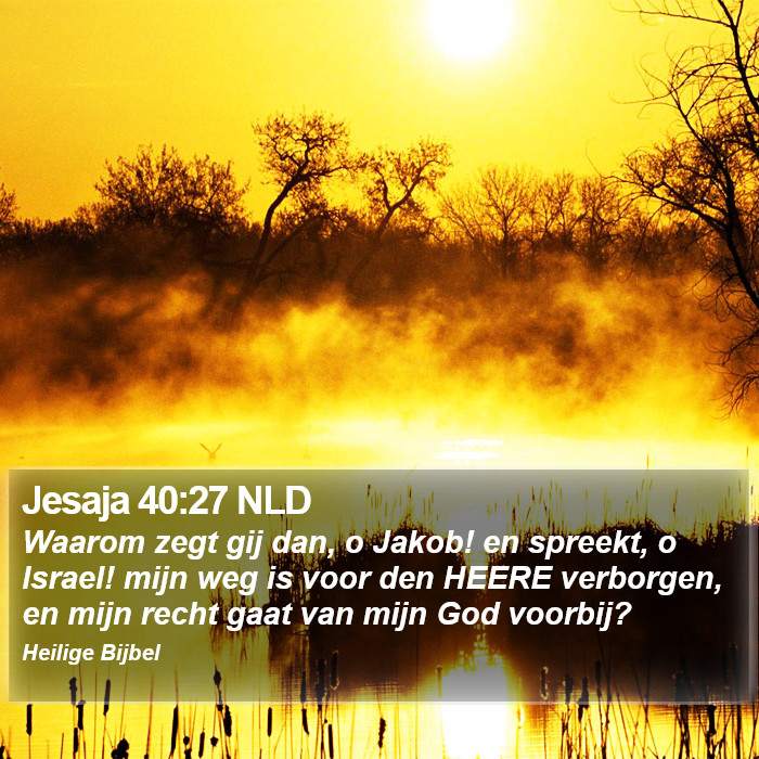 Jesaja 40:27 NLD Bible Study