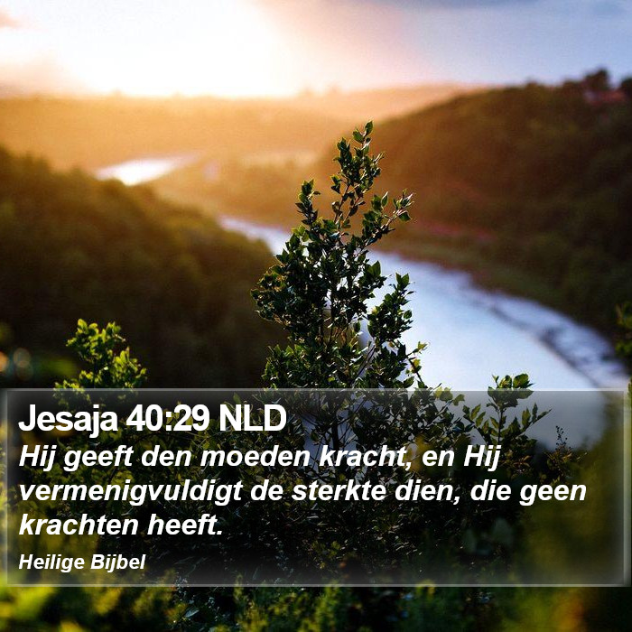 Jesaja 40:29 NLD Bible Study