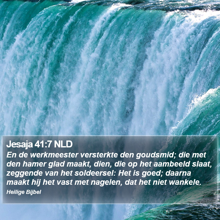 Jesaja 41:7 NLD Bible Study