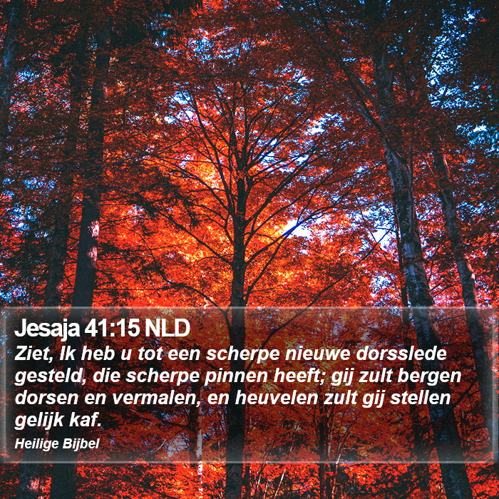 Jesaja 41:15 NLD Bible Study