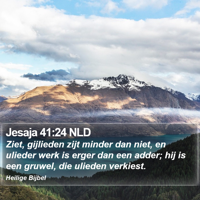 Jesaja 41:24 NLD Bible Study