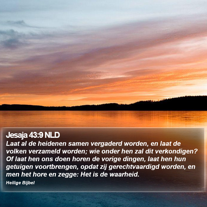 Jesaja 43:9 NLD Bible Study