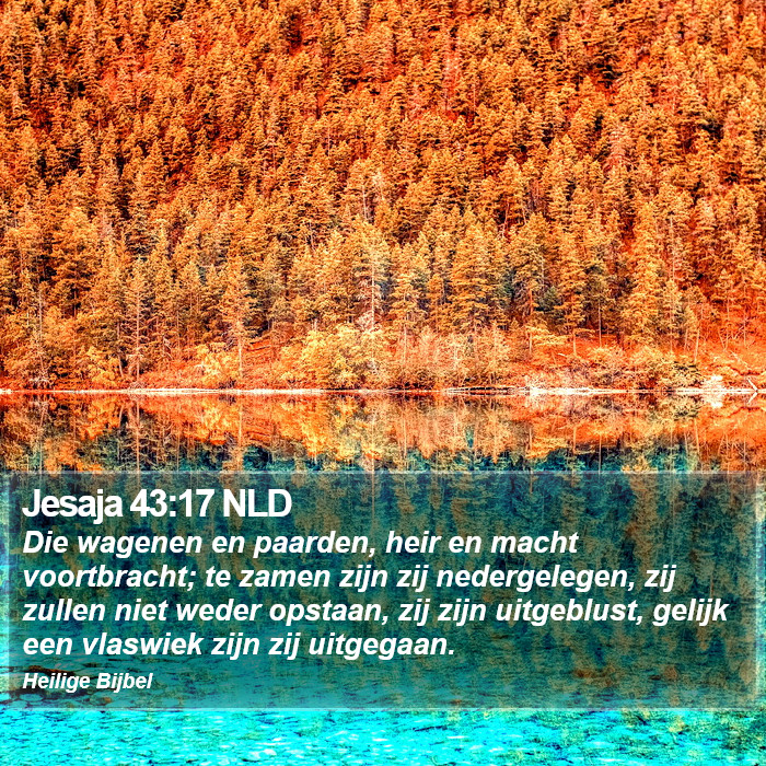 Jesaja 43:17 NLD Bible Study