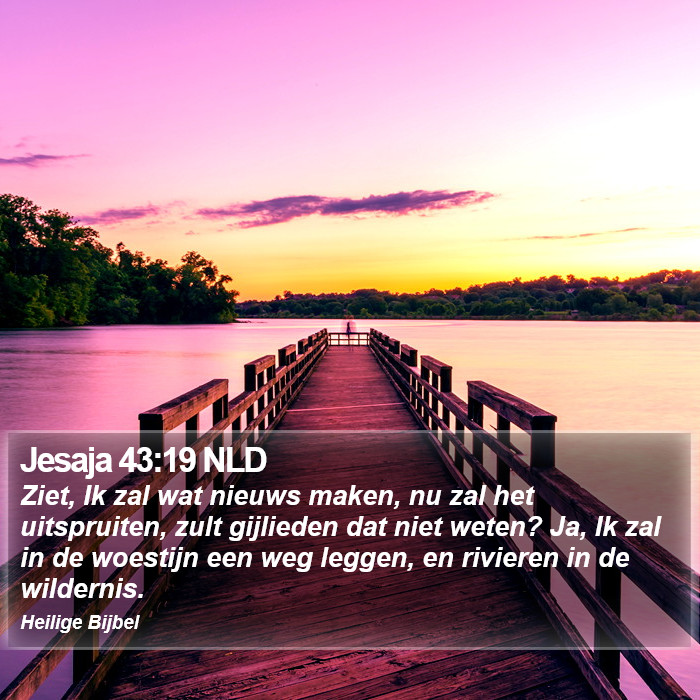 Jesaja 43:19 NLD Bible Study