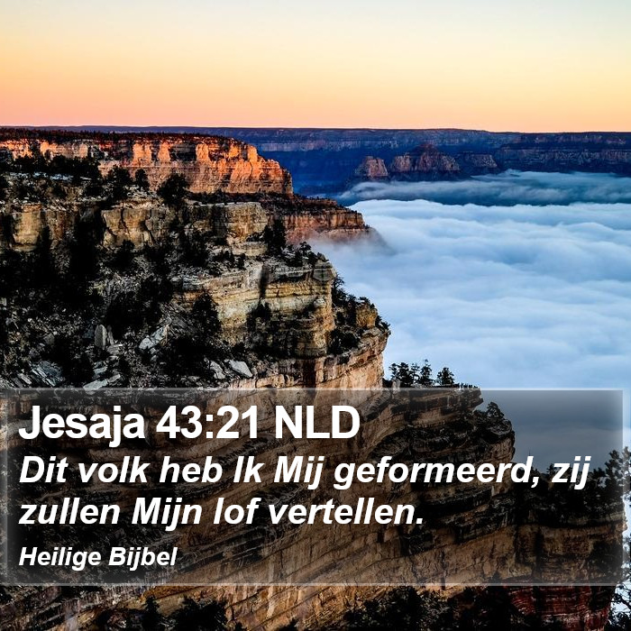 Jesaja 43:21 NLD Bible Study