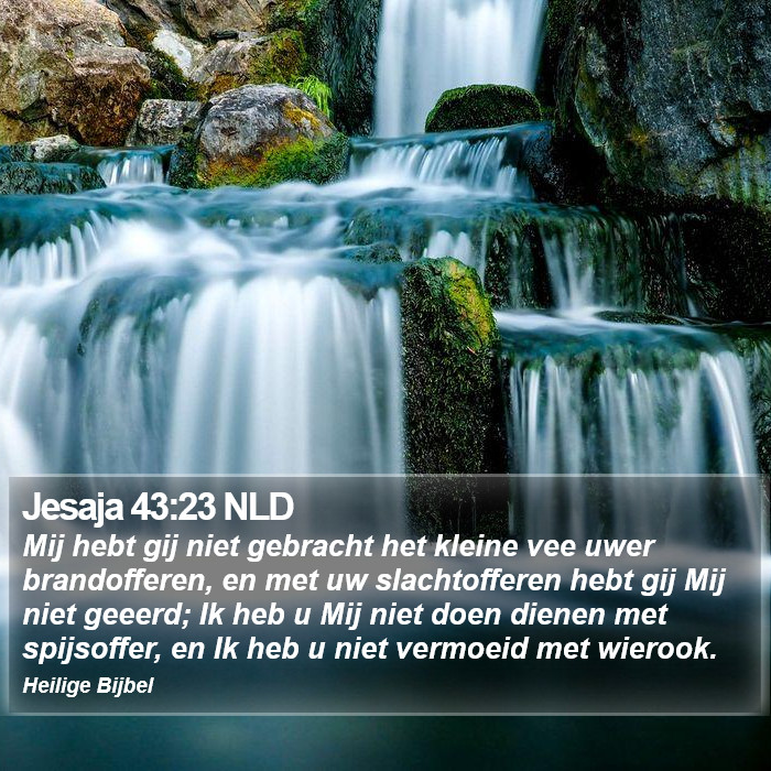 Jesaja 43:23 NLD Bible Study