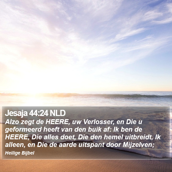 Jesaja 44:24 NLD Bible Study