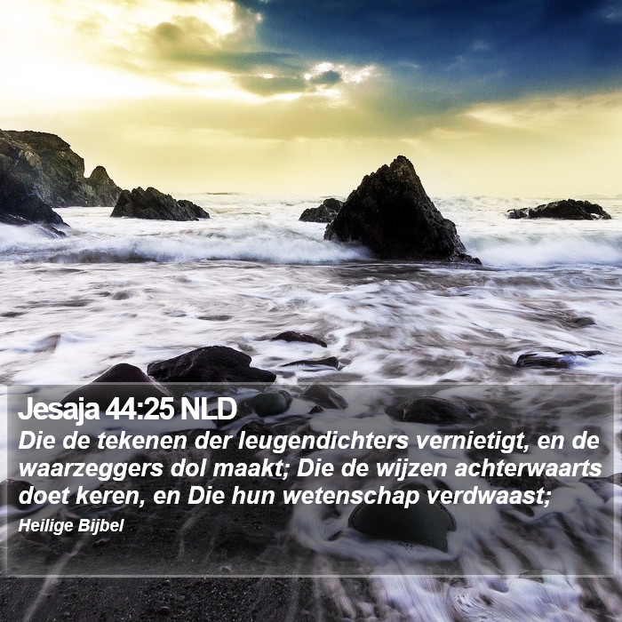 Jesaja 44:25 NLD Bible Study