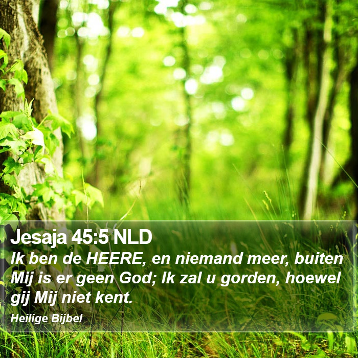 Jesaja 45:5 NLD Bible Study