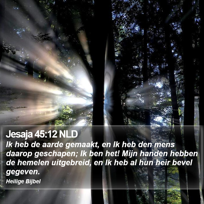 Jesaja 45:12 NLD Bible Study