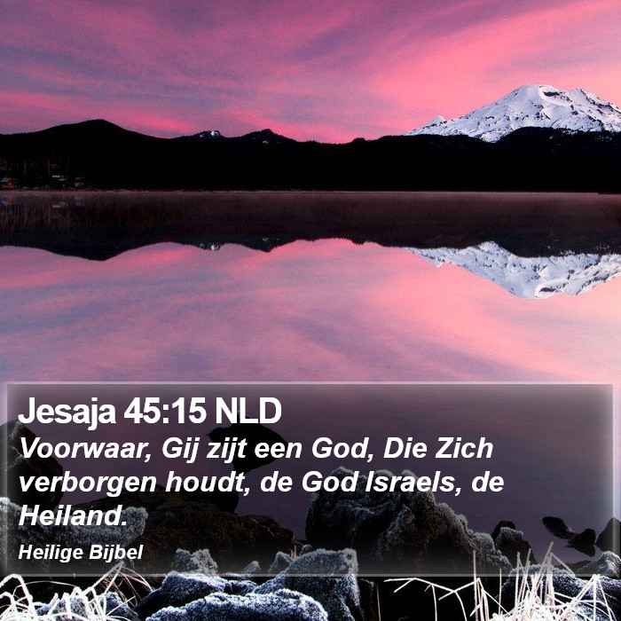 Jesaja 45:15 NLD Bible Study