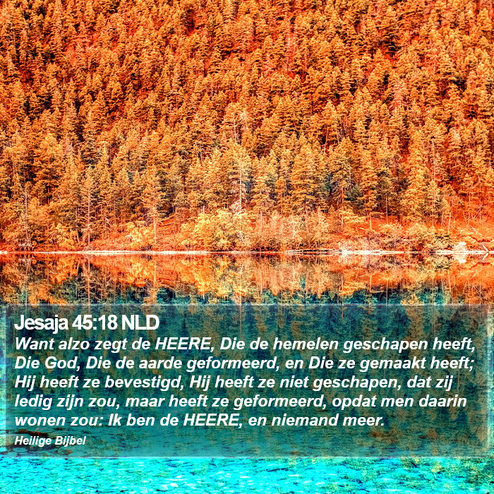 Jesaja 45:18 NLD Bible Study