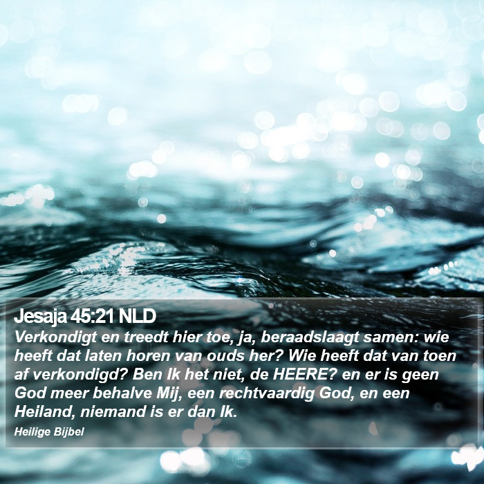 Jesaja 45:21 NLD Bible Study