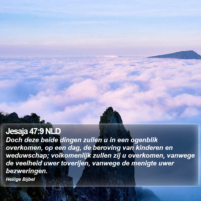 Jesaja 47:9 NLD Bible Study