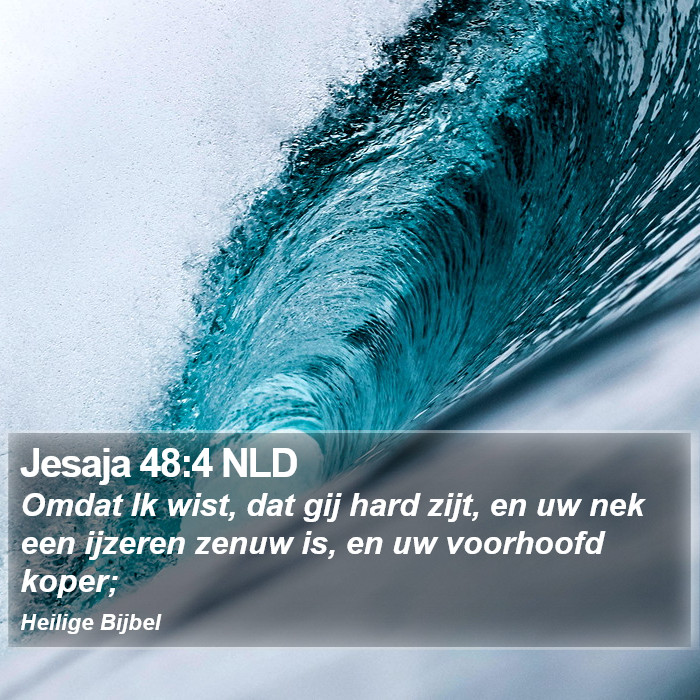 Jesaja 48:4 NLD Bible Study