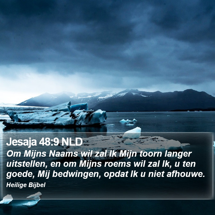 Jesaja 48:9 NLD Bible Study