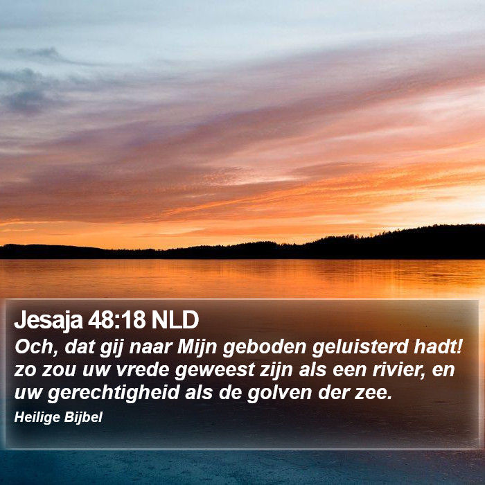 Jesaja 48:18 NLD Bible Study