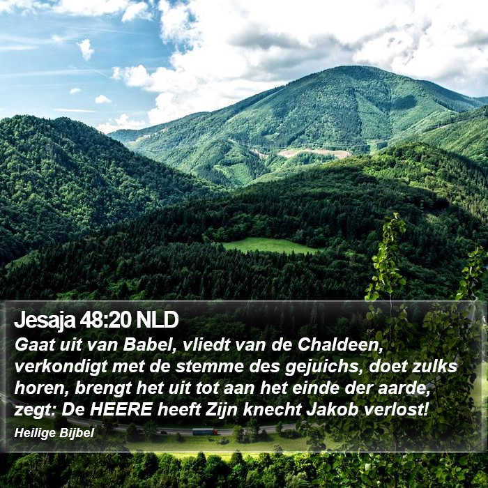 Jesaja 48:20 NLD Bible Study